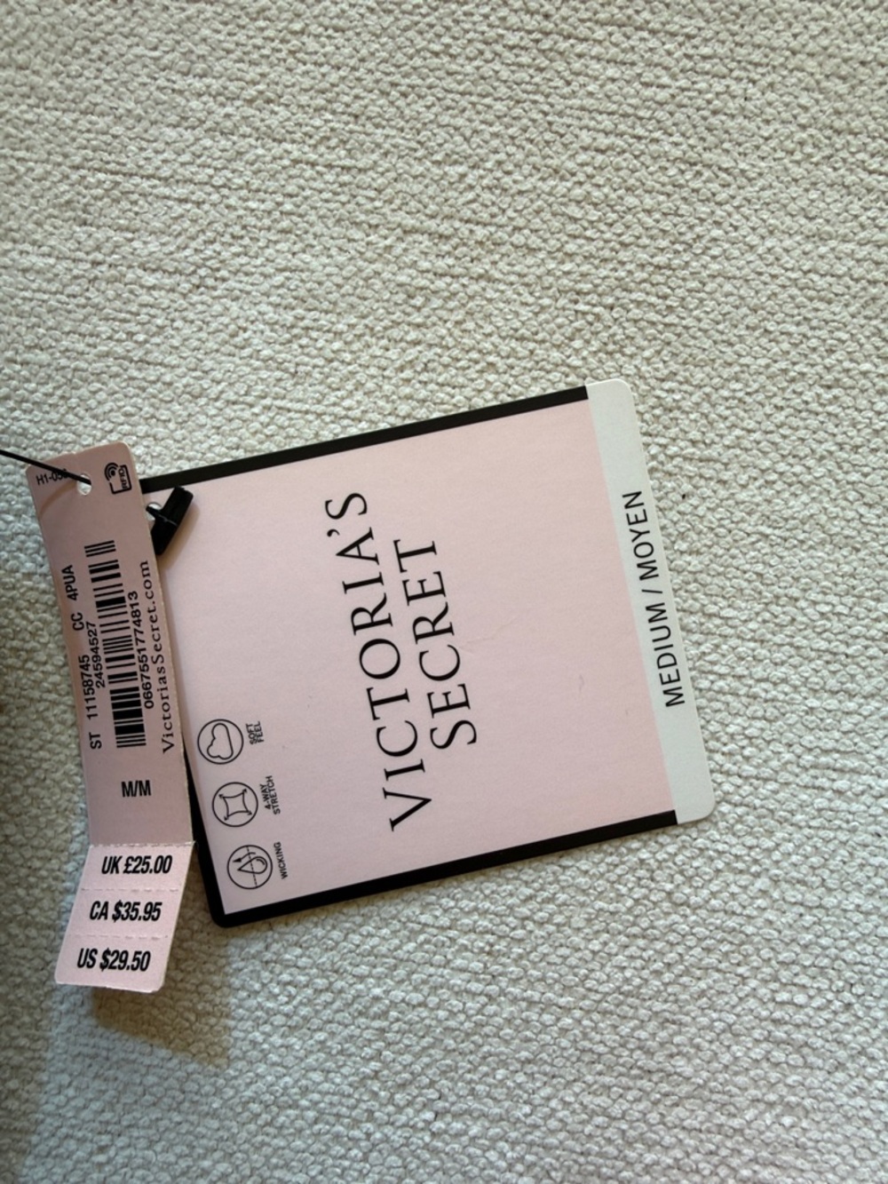 Victoria's Secret Dark Green Twist-Front Sports Bralette, BNWT Size M - Picture 10 of 11